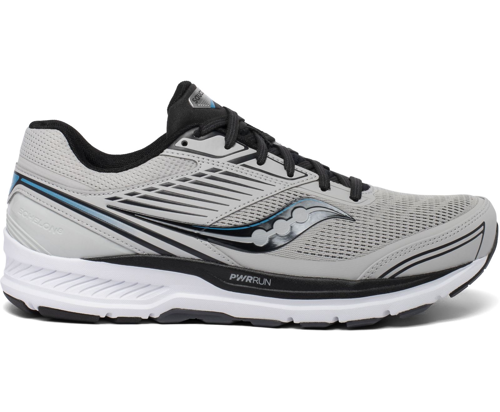 Saucony Echelon 8 Men's Running Shoes Grey / Black | Canada 456FDNM